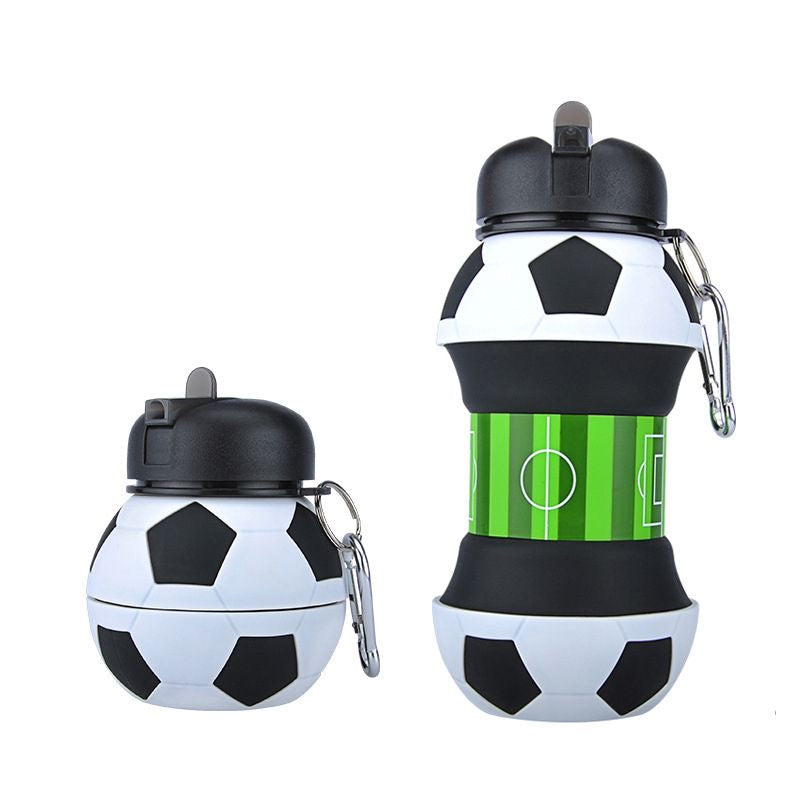 Gourde de sport pliable |edition football et baskball, 550ml